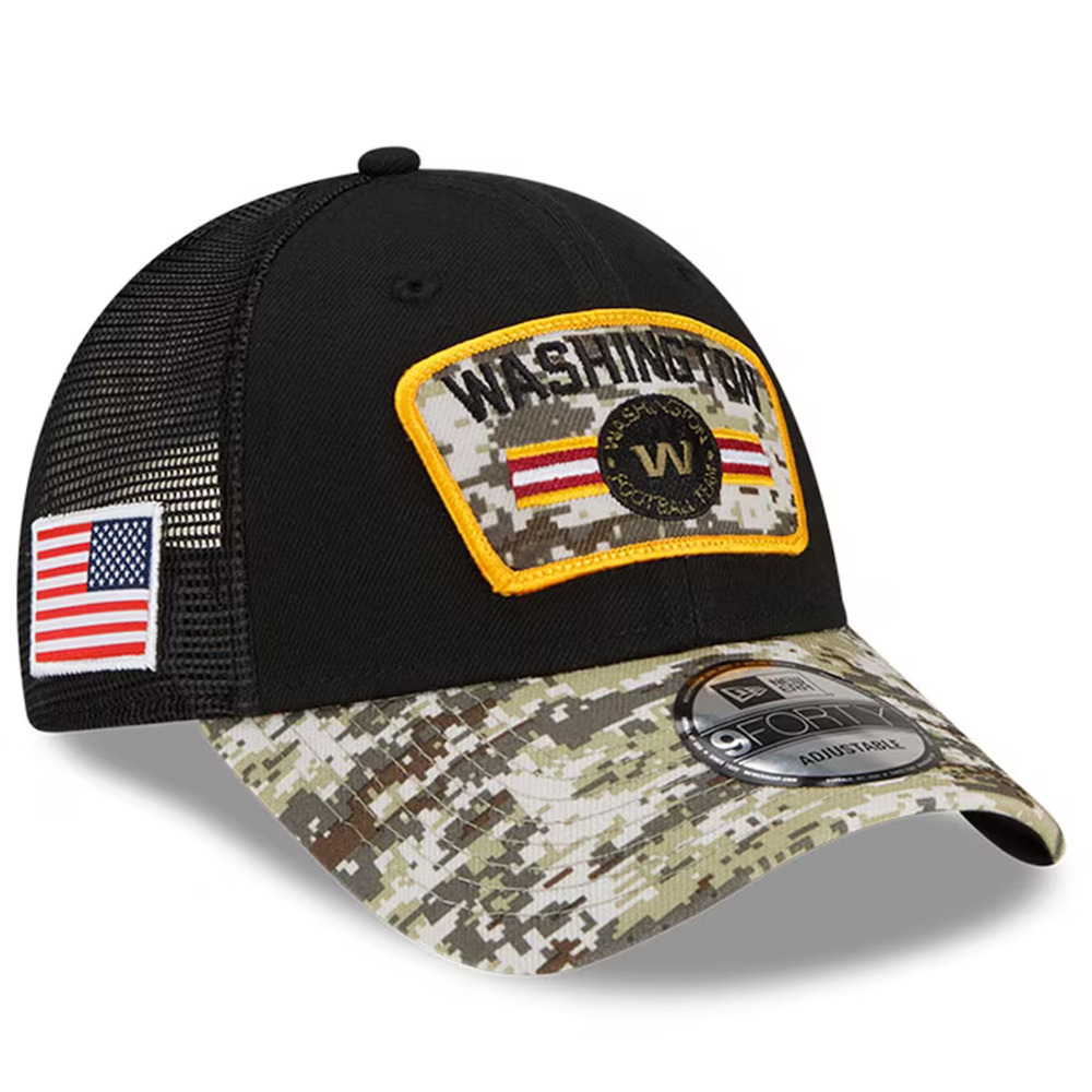 New Era Washington Football Team Salute to Service Camo 9Forty Snapback Hat